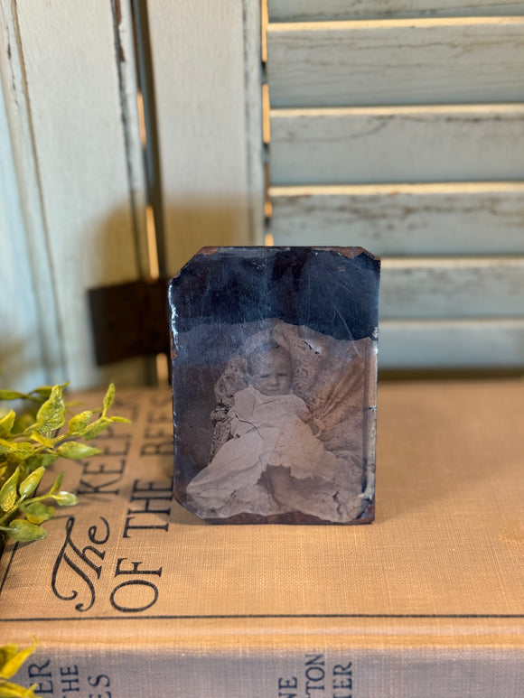 Antique Tin Type Photo of Child