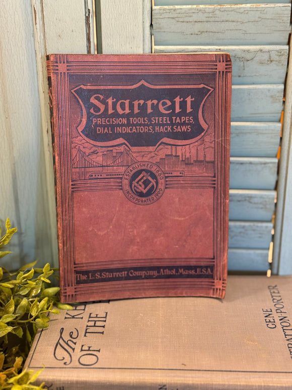 Vintage Starrett Precision Tools Catalog 26 Copyright 1938