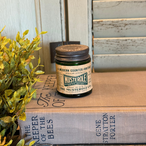 Vintage Green Glass Musterole Jar