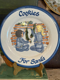 Vintage Louisville Stoneware Cookies for Santa Plate