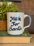 Vintage Louisville Stoneware Milk for Santa Mug