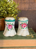 Vintage Painted Ceramic Salt and Pepper Shakers As Is