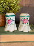 Vintage Painted Ceramic Salt and Pepper Shakers As Is