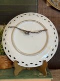 Vintage Hand-painted Plate With Birds and Flowers