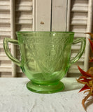 Vintage Uranium Glass Sugar