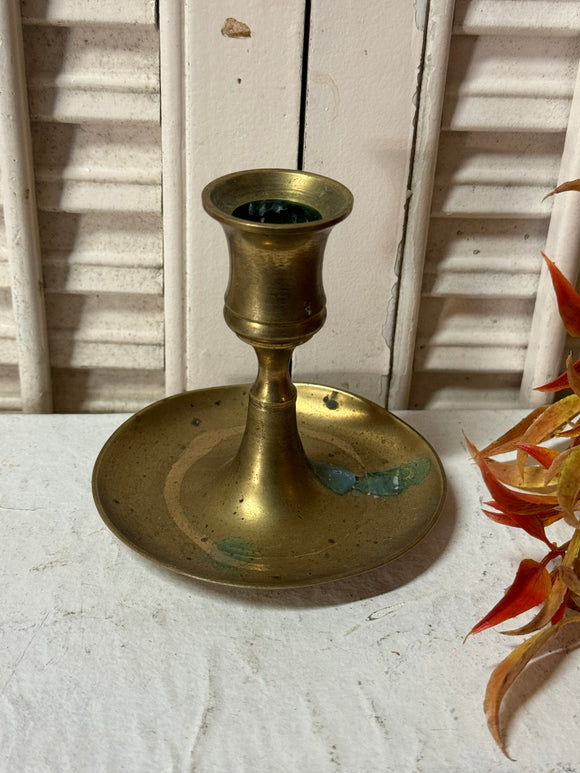 Vintage Brass Candle Stick Holder