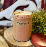 Cedarwood+ Honey Soy Candle in Vintage Tapioca Canister