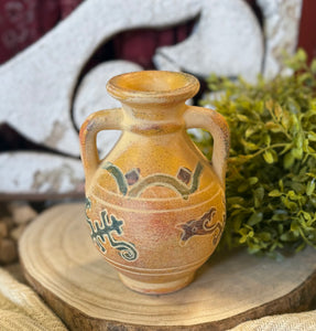 Found Native American Clay Vase/Tealight Holder