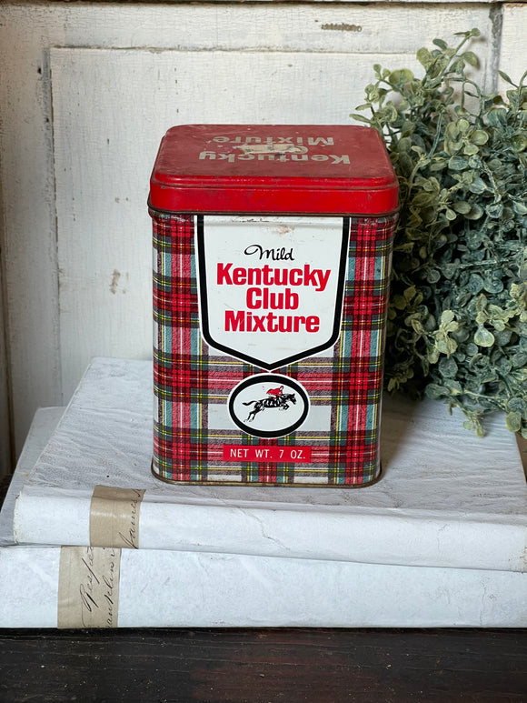 Vintage Kentucky Club Mixture Tin