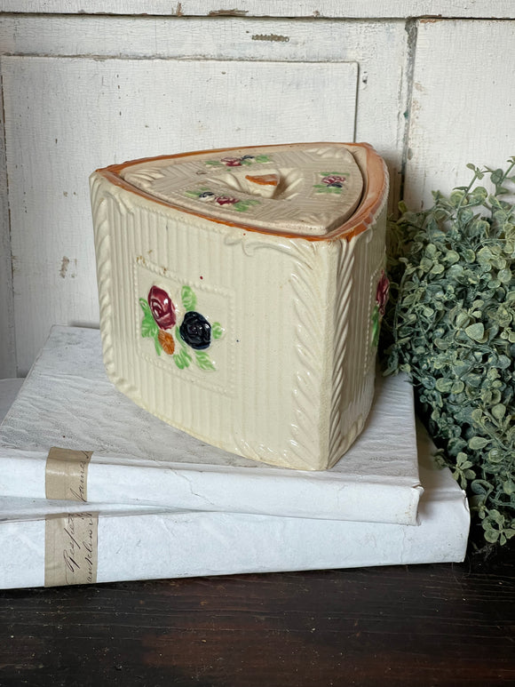 Vintage Ceramic Biscuit Jar Made in Japan