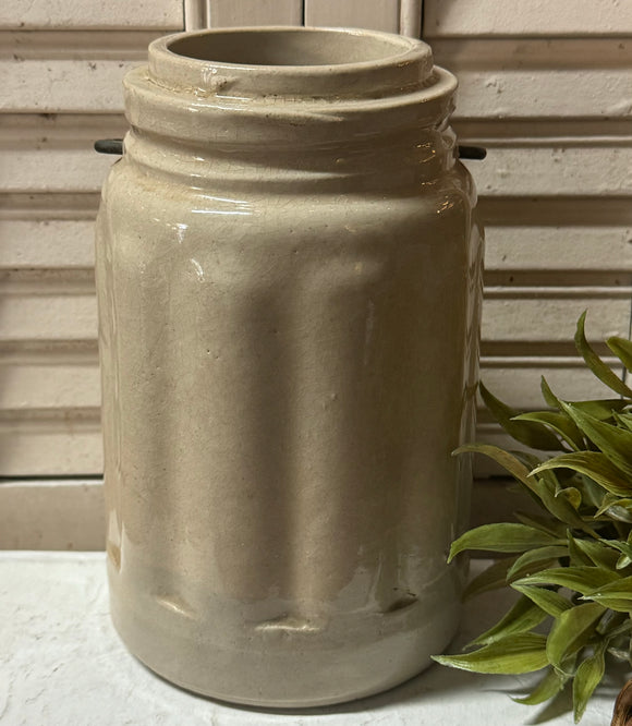 Vintage Cream Crock w/Handle