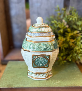 Vintage Fitz Floyd Ceramic Ginger Jar