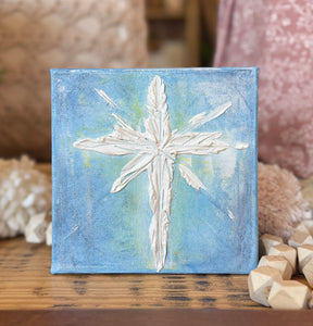 Arrington Art Textured 6" The Cross Canvas Art