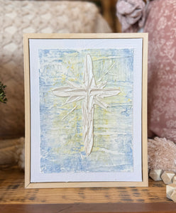 Arrington Art Textured 8" x 10" Easter Cross Canvas Art)