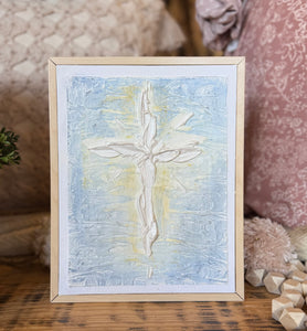 Arrington Art Textured 8" x 10" Easter Cross Canvas Art