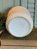 Vintage McCoy Beaded Planter with Attached Saucer