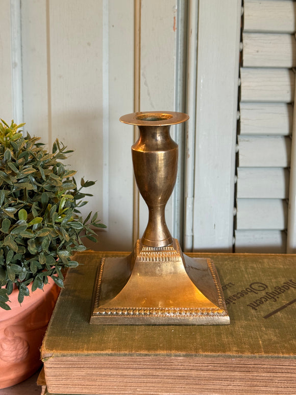 Vintage Brass Candlestick Holder