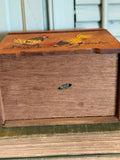 Vintage Nevco Recipes Box with Chickens Made in Japan