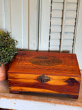Vintage Box with Hunt Scene