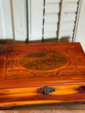 Vintage Box with Hunt Scene