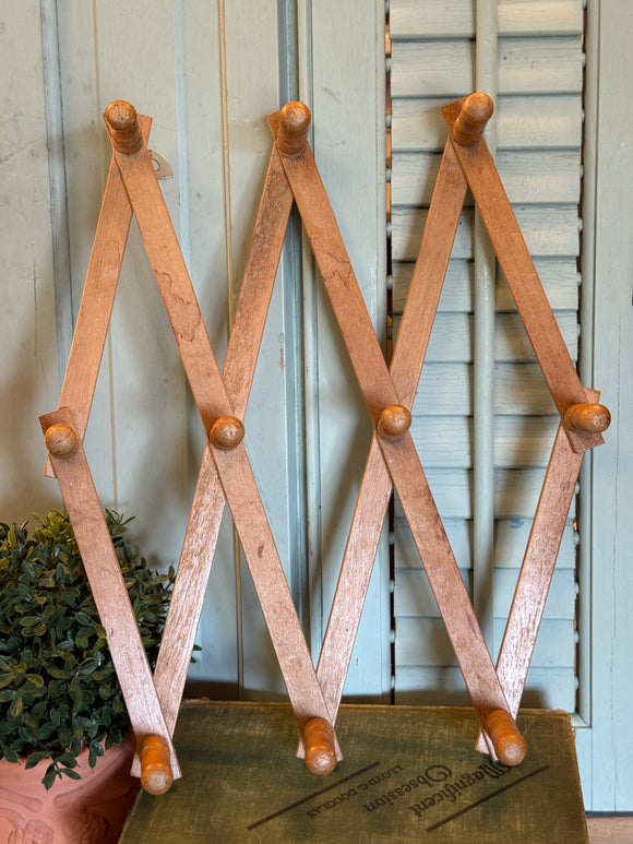 Vintage Accordion Peg Rack Made in Taiwan