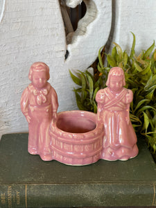 Vintage Jack and Jill Dutch Boy and Girl Planter