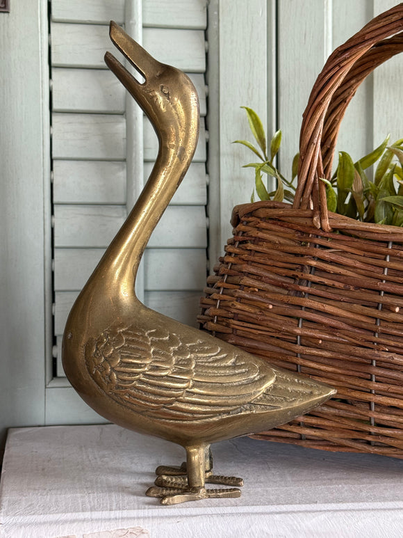 Vintage Brass Goose