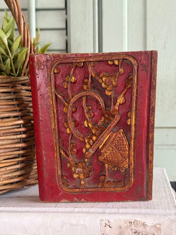 Antique 1800's Chinese Temple Carving