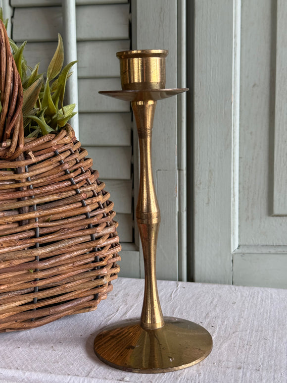 Vintage Brass Candle Stick Holder Made in England