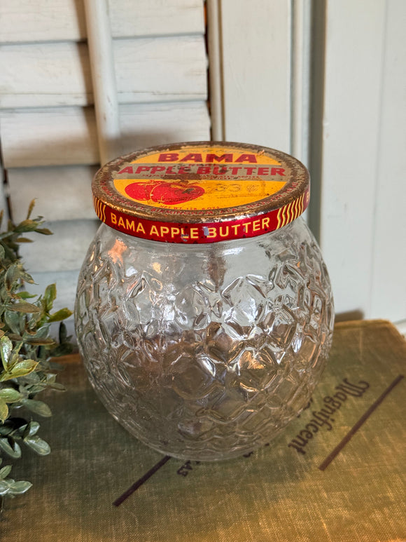 Vintage Bama Apple Butter Jar