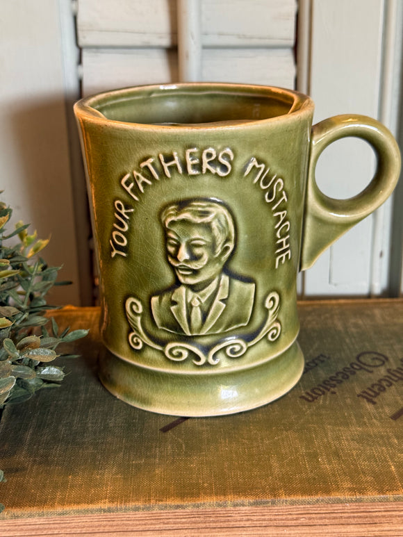 Vintage Your Fathers Mustache Mug Made in Japan