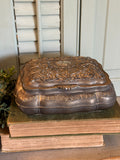 Vintage Heritage Mint Silver Plate Trinket Box