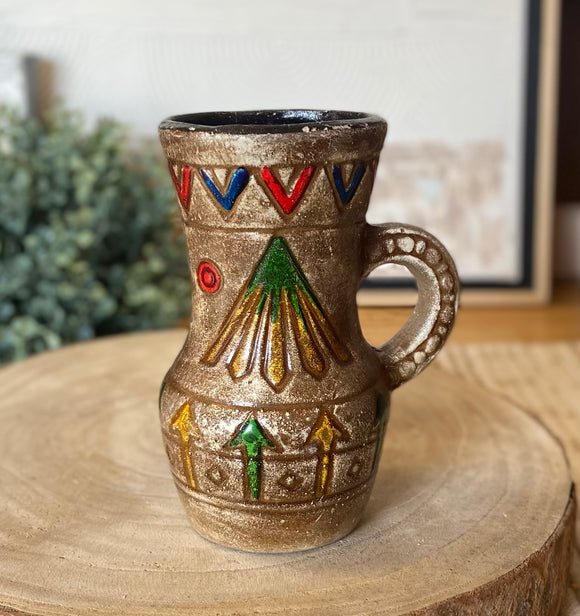 Found Tribal Vase w/ Handle