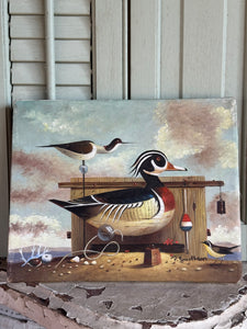 Vintage Duck Painting