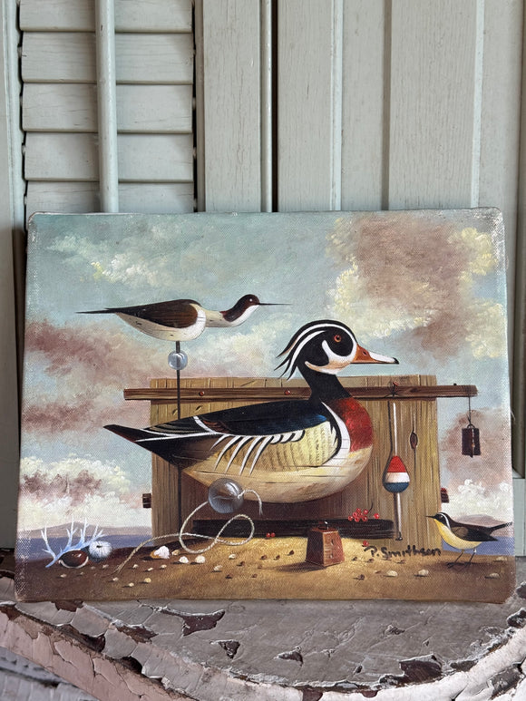 Vintage Duck Painting
