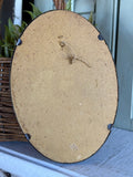 Vintage Fall Print in Oval Metal Frame
