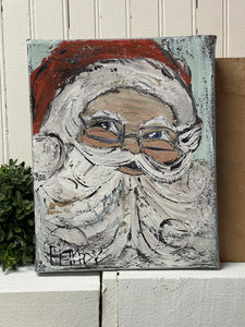Jill Harper 8" x 10" Santa Canvas Painting
