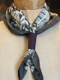 Dark Brown Leather Slide