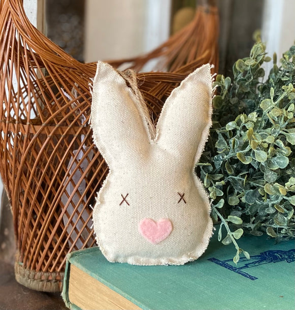 Handmade Fabric Bunny Ornament