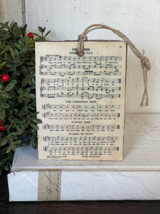 Vintage Inspired Ornament December & The Christmas Tree Hymns