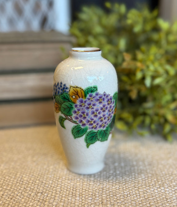 Vintage Japan Porcelain Budvase w/ Floral Design