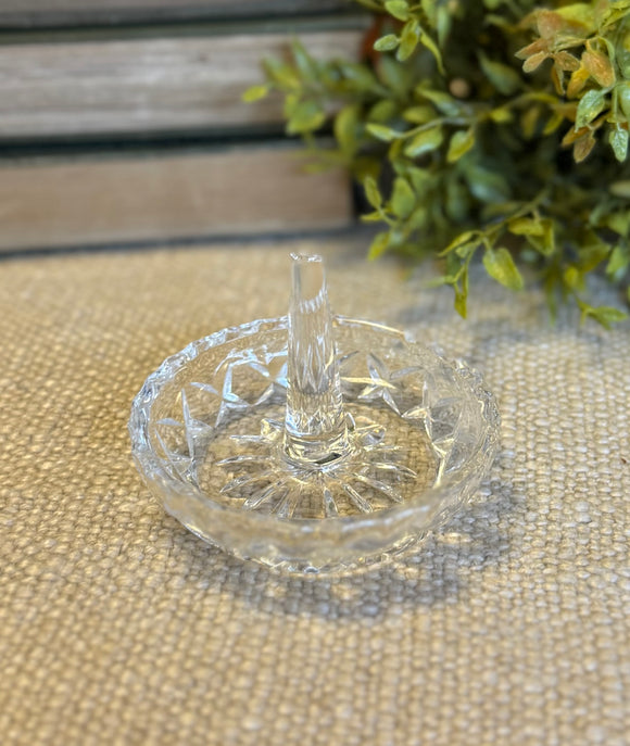 Antique Crystal Ring Holder