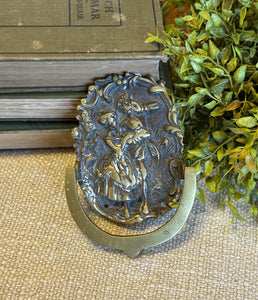 Vintage Brass Victorian Motif Doorknocker