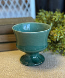 Vintage Green Brush USA Pottery Planter