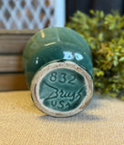 Vintage Green Brush USA Pottery Planter