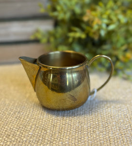 Vintage MCM Brass Creamer Pitcher