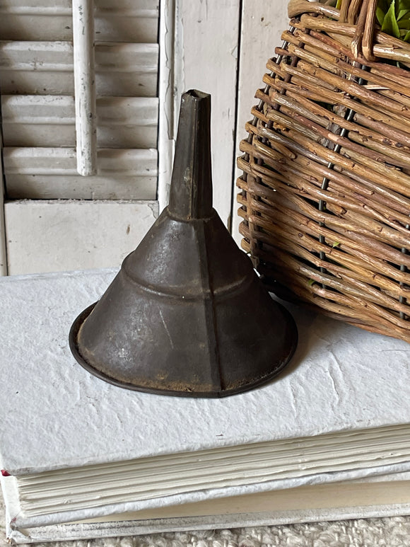 Small Vintage Tin Funnel