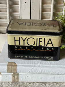 Vintage HYGIEIA Dustless Chalk Tin