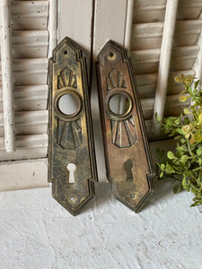 Pair of Antique Door Plates