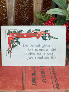 1924 Happy Christmas Post Card